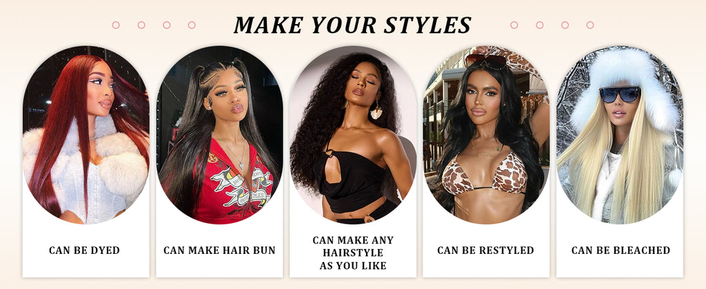 Draylith 30 Inch 13x6 Lace Front Wigs Human Hair Wig 200 Density HD Transparent Straight Lace Frontal Wigs For Women Glueless Wig Pre Plucked With Baby Hair Natural Color