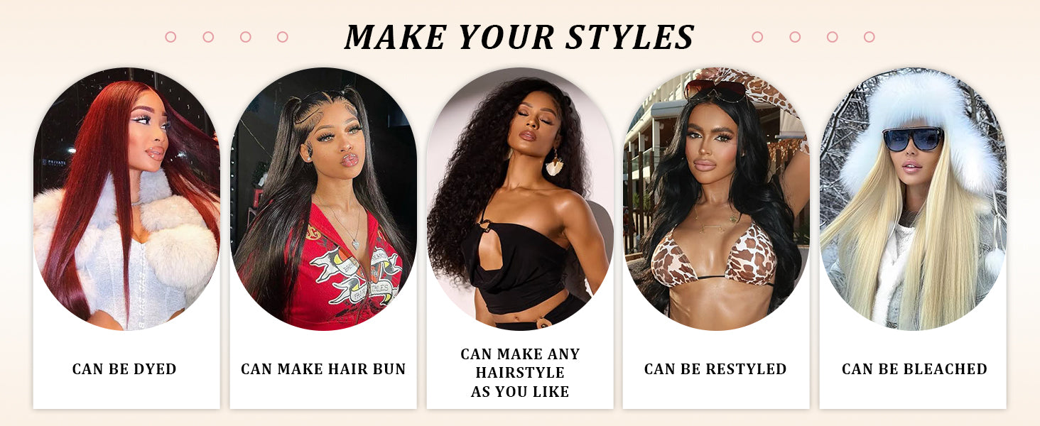 Draylith 30 Inch 13x6 Lace Front Wigs Human Hair Wig 200 Density HD Transparent Straight Lace Frontal Wigs For Women Glueless Wig Pre Plucked With Baby Hair Natural Color