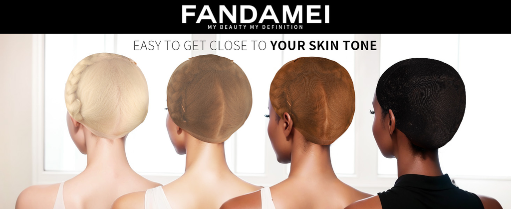 1 pieces Light Brown Stocking Wig Caps Stretchy Nylon Wig Caps for Women